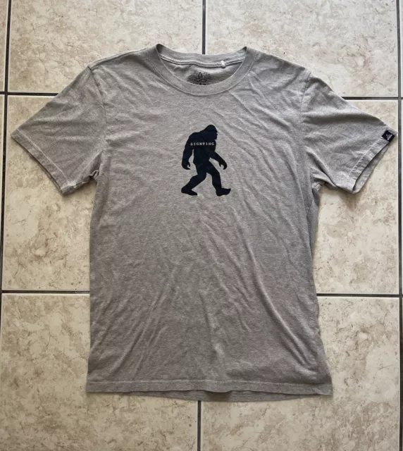 Camiseta para hombre PraNa manga corta pie grande gris mediana escalada en roca