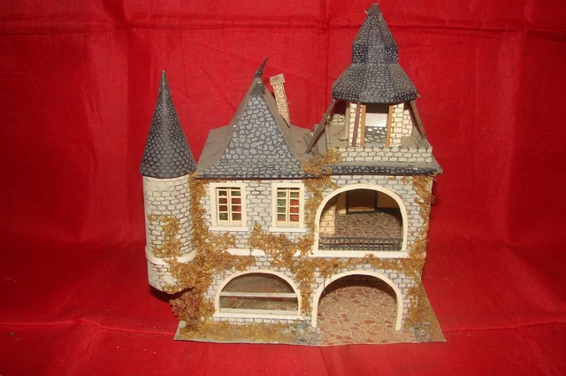 MAISON EN PIERRE - maquette ancienne HO 1/87 train [06] - Jouef Faller