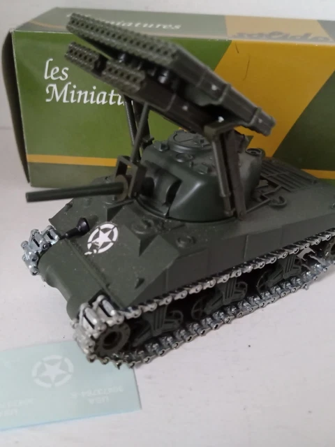 Char Sherman M4A3 Calliope Solido 1/50 – Lance-Fusées USA WW2 – Neuf, Rare (N87)