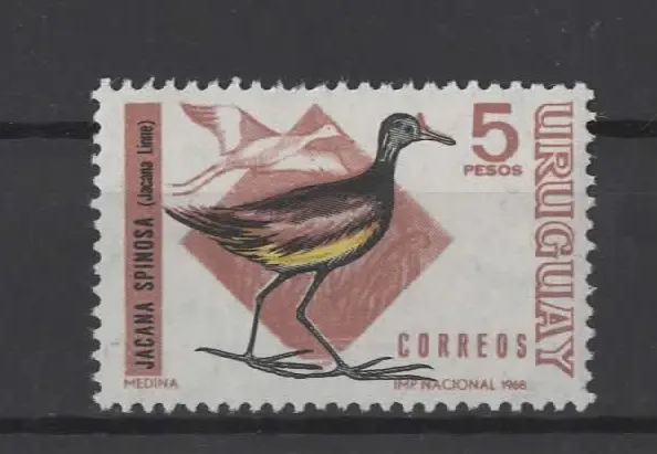 URUGUAY  1968 - Oiseaux - "Jacana spinosa " - Jacana du Mexique -  neuf **