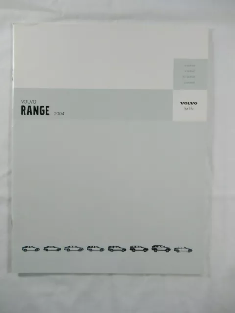 2004 Volvo Range (Full Line) Brochure Car Dealer Advertising