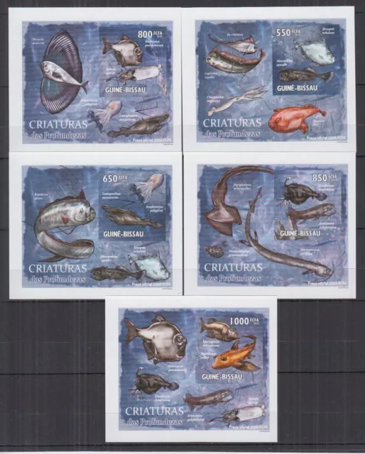 ST417Id. Guinea Bissau  - MNH - Fish - 2010 - Deluxe - imperf