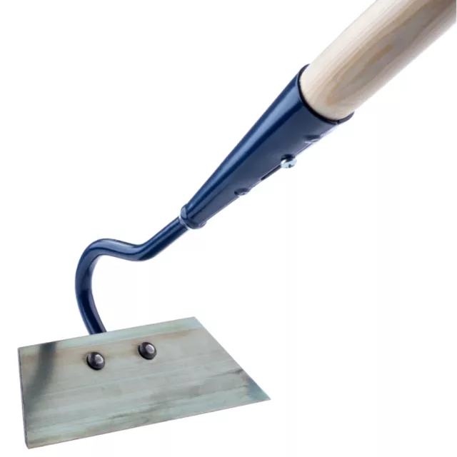 10cm / 4 inch Solid Steel Swan Neck Hoe Head Garden Tool with Wooden Handle