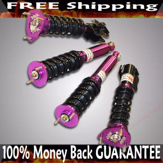 PURPLE Complete Coilover Suspension fits Nissan 89-94 240SX S13