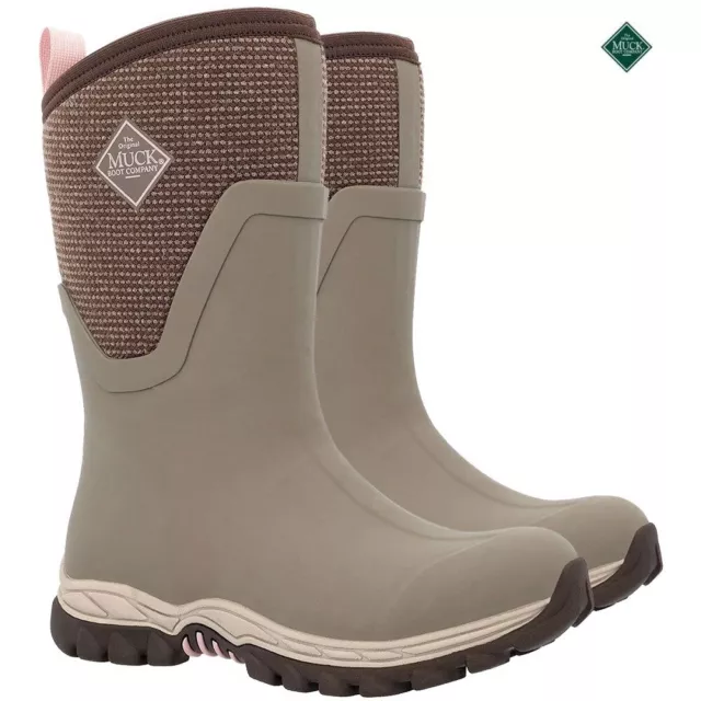 Muckboots "Women's Arctic Sport II Mid Boot" - Walnut/Brown ** NEW 2024 Stock **