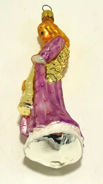 Christopher Radko Angel With Horn Blown Glass Ornament Christmas Holiday 1997 2