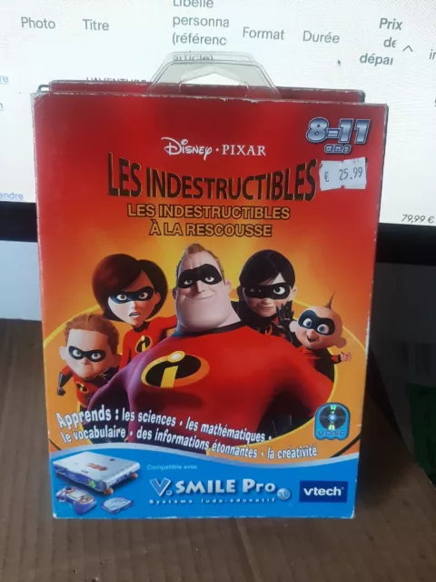 Les Indestructibles   Jeu V.SMILE PRO VTECH 100% NEUF