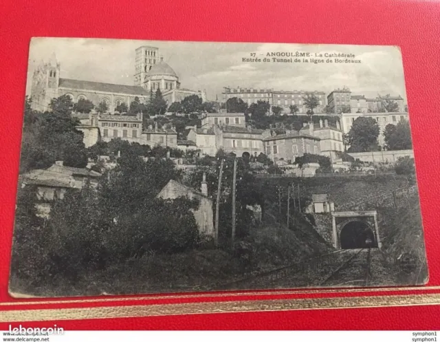 Carte Postale Ancienne 16 Angoulême - La Cathédrale - Entrée du Tunnel