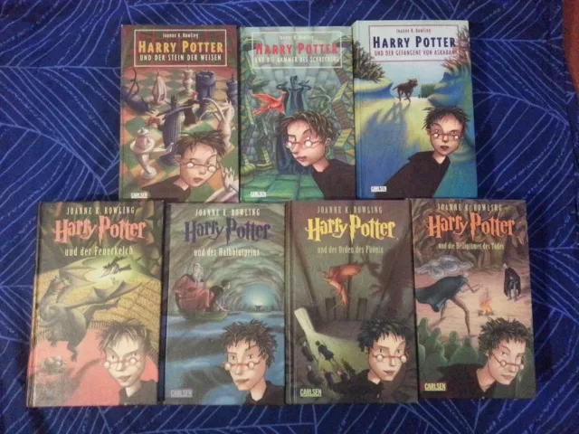 Harry Potter Büchersammlung Band 1-7 komplett; deutsch; gebunden; guter Zustand