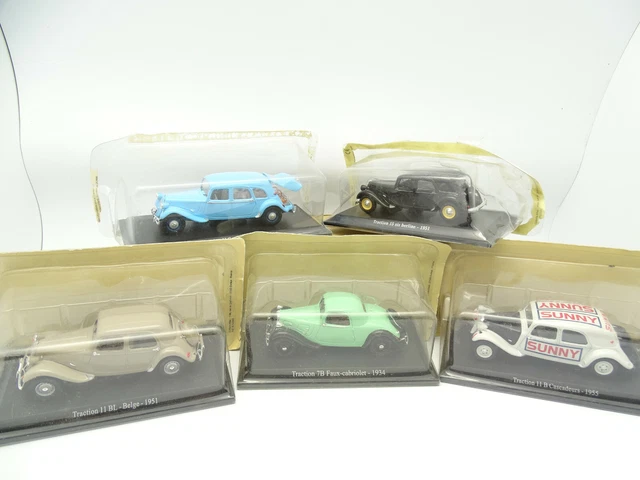 UH / Norev Presse 1/43 - Lot de 5 Citroen Traction L