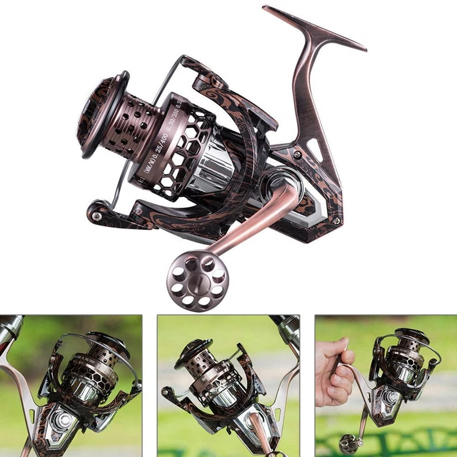HA2500 Métal Moulinet de pêche Long Shot Roue de pôle de mer Roue de rotation