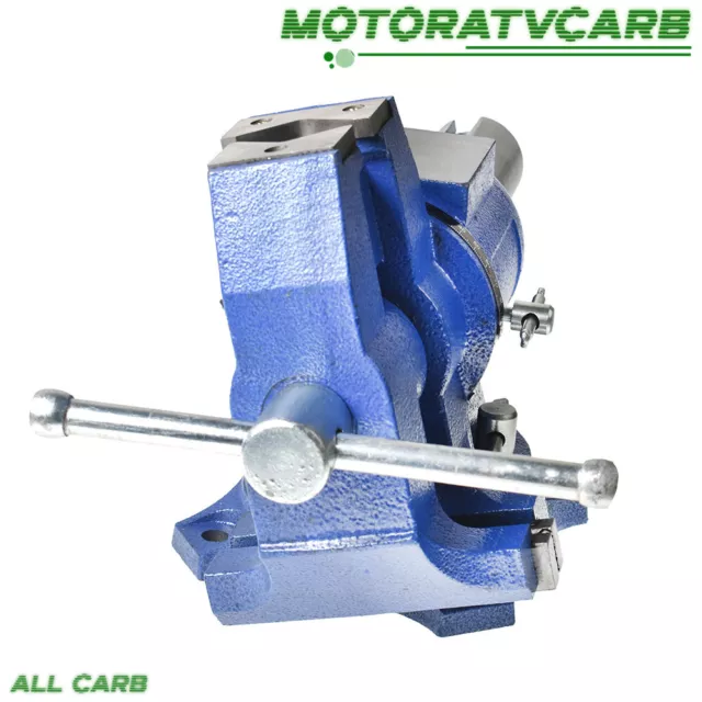 ALL-CARB 6 Inch Heavy Duty Multi-purpose Rotating Bench Vise Swival 360 Degree