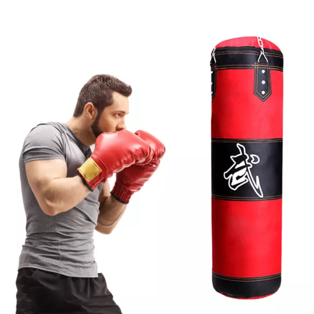 Boxing Sandbag Haing Durable with Metal Chain Hook for Adult Kids (80CM) 3