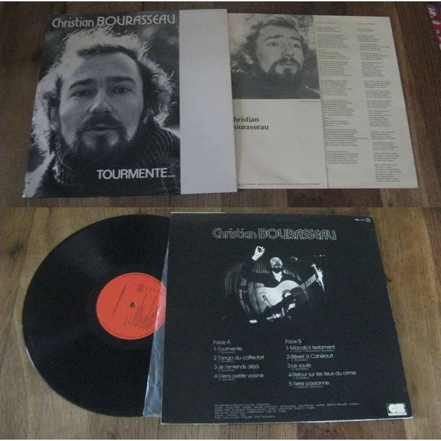 CHRISTIAN BOURASSEAU - Tourmente... Rare French LP Private Press Folk W/Insert