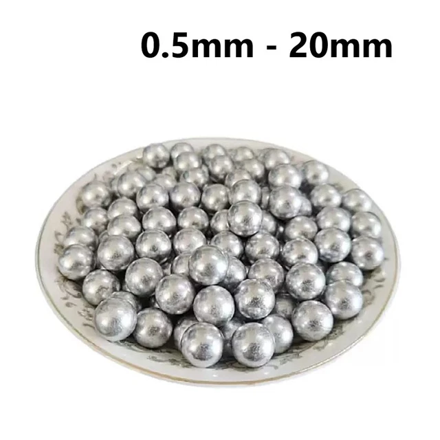Lotto 0,5 mm-12 mm sfere in alluminio puro solido palla cuscinetto di precisione hobby artigianato 8 mm