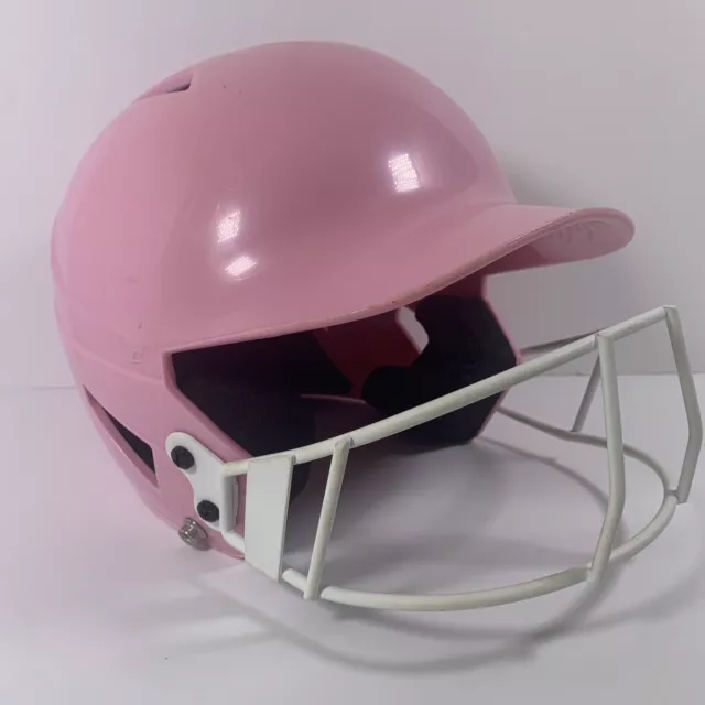 Girls Softball Batting Helmet Pink Size 6.5" - 7  w/Face Guard Champro