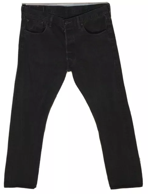 Jeans homme Levis 501xx à bouton mouche noir taille 38 W 32 L fabriqué au Mexique