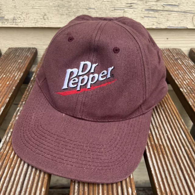 Vintage Dr Pepper Red Soda Drink Coca-Cola  Coke Baseball Cap Hat 90’s Free Post