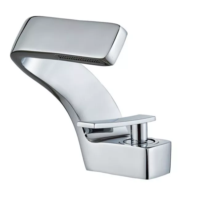 Chrome Bathroom Vessel Sink Faucet Single Handle/Hole Hot Cold Water Mixer Tap