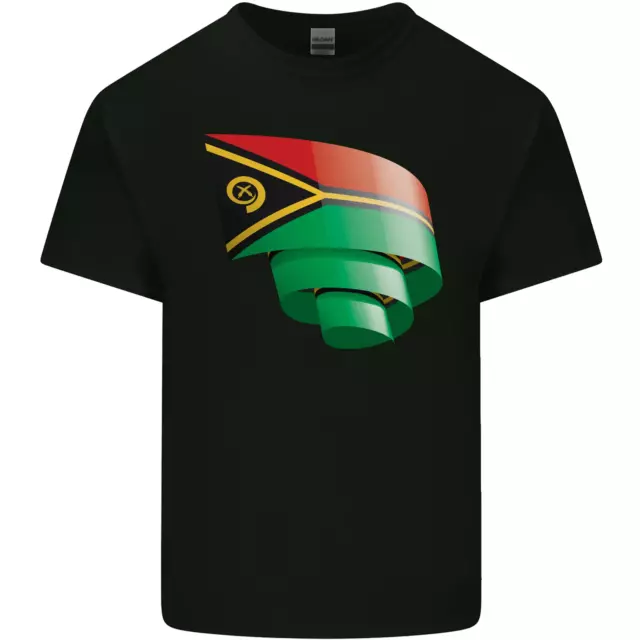 Curled Vanuatu Flag Day Football Kids T-Shirt Childrens