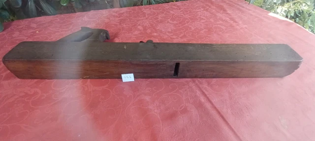 Grand Rabot De Menuisier Ancien – Varloppe D'ébéniste – Outil Atelier Vintage