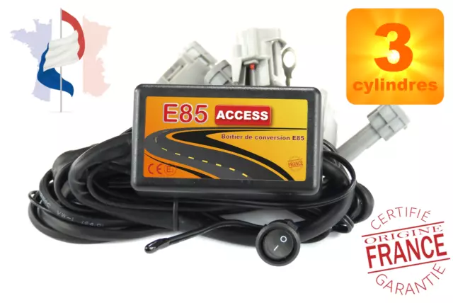 E85 ACCESS Kit boitier conversion E85 - 3 Cylindres - Flex Fuel Ethanol FlexFuel