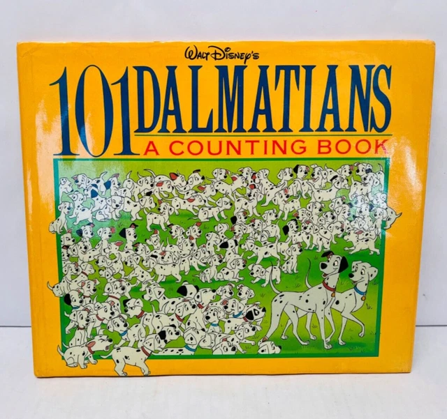 101 DALMATIANS A Counting Book Kids Hardcover Walt Disney Picture Book