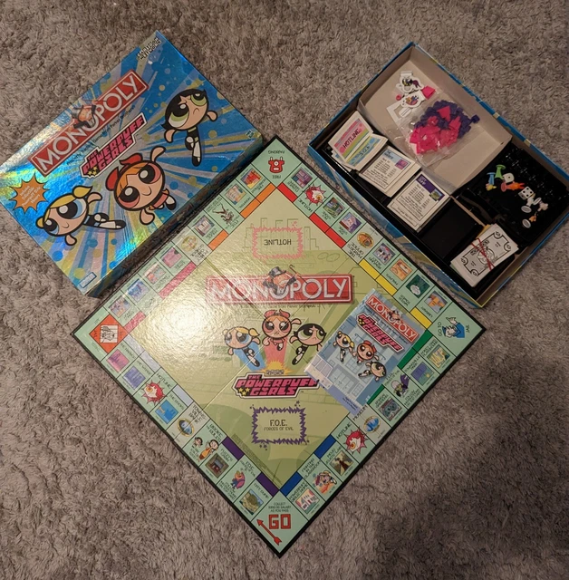 RARE HASBRO MONOPOLY Board Game The Powerpuff Girls Collector's