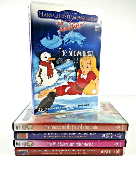 5 HANS CHRISTIAN Anderson DVDs Fairy Tales Animated Cartoon Kids  