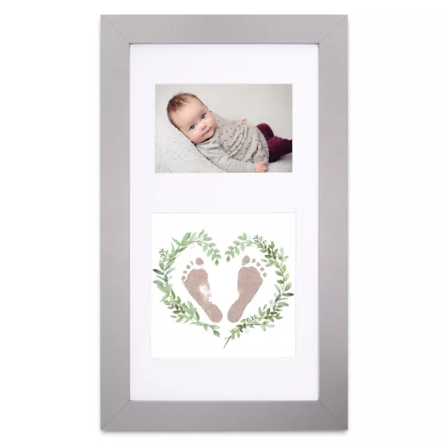 Baby Handprint & Footprint Picture Frame Kit - Inkless & Mess Free 17.7"x11"