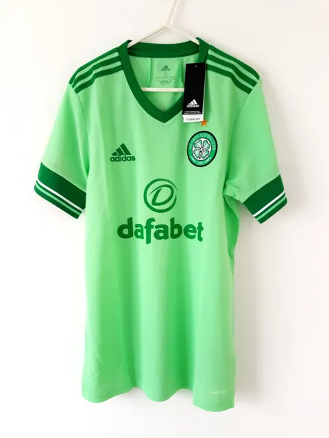 Celtic Away BNWT Shirt 2020. Small Adults. Official Adidas. Green Top Only S