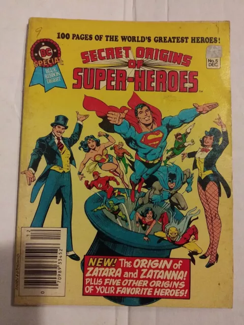 DC  COMICS SPECIAL DIGEST #5 (1980) Secret Origins of Super-Heroes