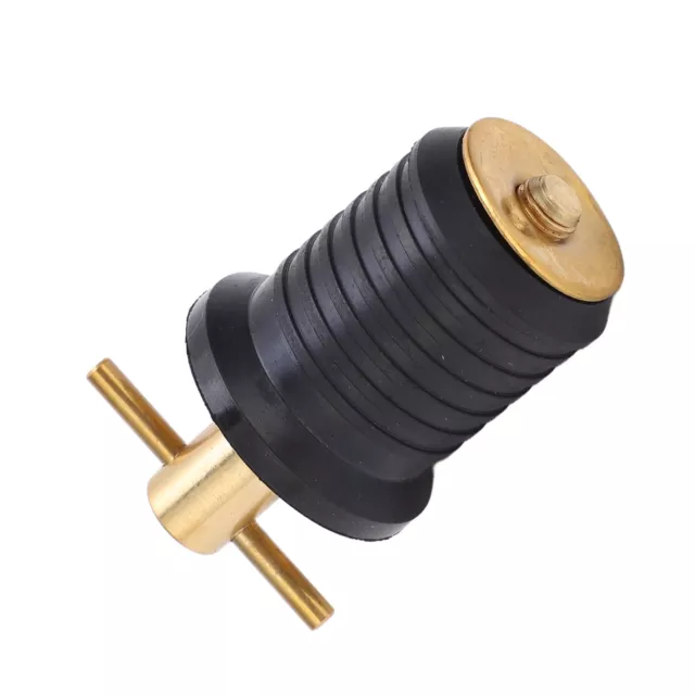 1inBrass T Handle Drain Plug With Rubber Seal Rust Resistance Marine Boat