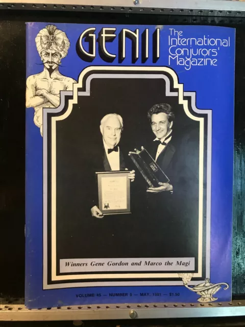 Gene Gordon Marco Genii Magicians Magazine Vintage Magic May 1981 Contents Page