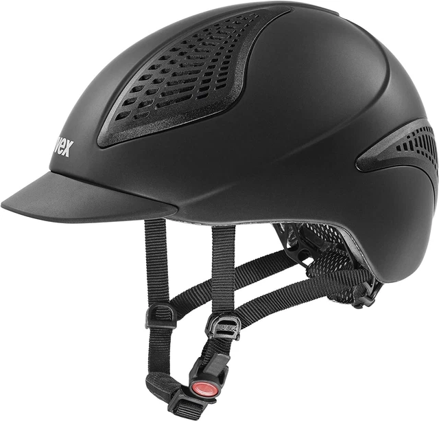 Reithelm EXXENTIAL II Uvex black mat  Reitkappe schwarz Helm Pferdesport