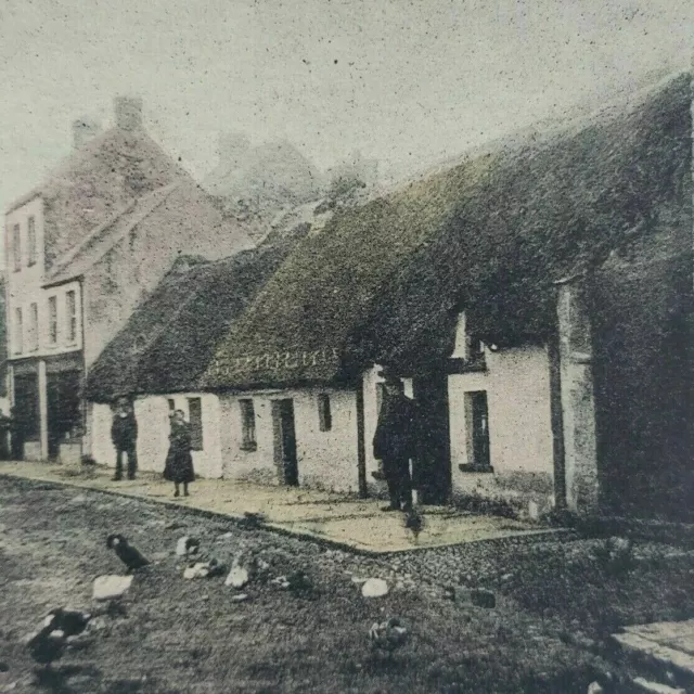 Ireland Lakes of Killarney Cottages Street Scene House Lithoview Stereoview D98