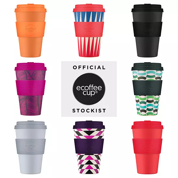 14oz 400ml Ecoffee Cup Reusable Eco-Friendly Plant Based Coffee Cup