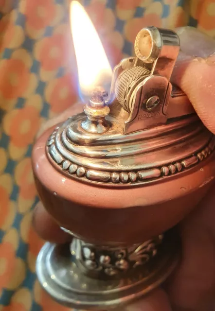 Antique Ronson Leona Table Lighter sprayed in moca