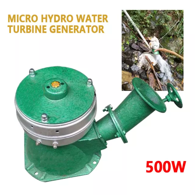 500W Hydro Generator Micro Hydro Water Turbine Generator Hydroelectric Power