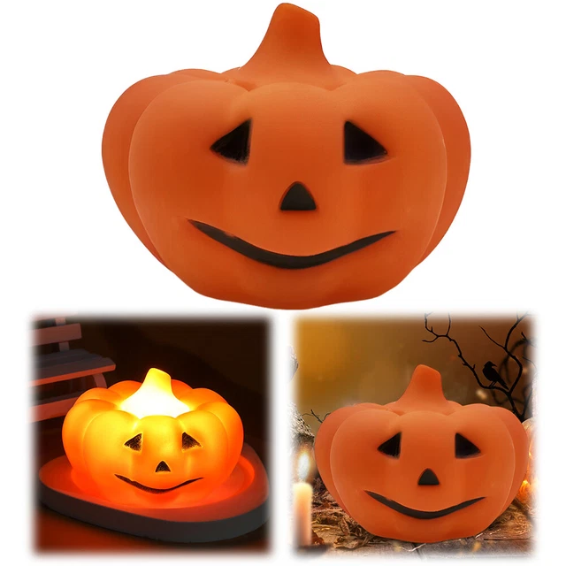 CUTE HALLOWEEN NIGHTLIGHT Novelty Flash Pumpkin Lamp Toy Room