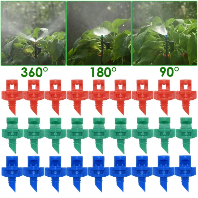 90°/180°/360° Sprinkler System Micro Drip Sprühdüse Garten Bewässerung Nebel DE