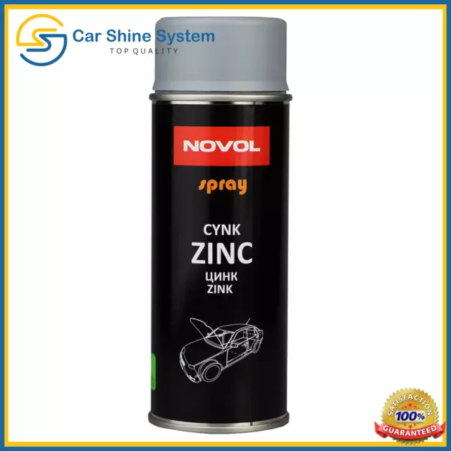 Zinc Primer Spray Novol High Temperature Galvanising  Anti Corrosion Rust 400ml