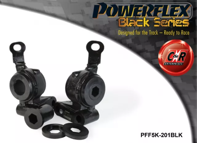 Powerflex Black Fr Arm RR Buchsen & Klammern für Mini R56/57 06-13 PFF5K-201BLK