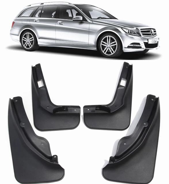 Genuine Mercedes-Benz Mud Flaps For 2007-2011 C-Class Sport Sedan – OE Spec Set Of 4