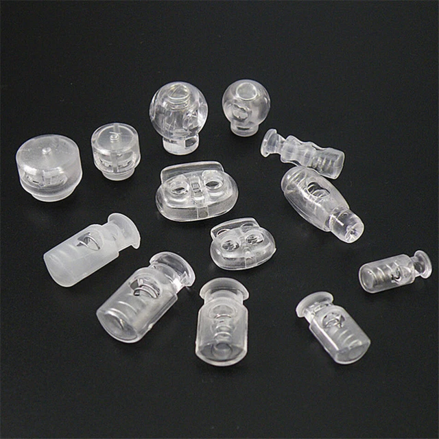 200 Pcs Cordon De Serrage Bouchon À Bascule En Plastique Bouton