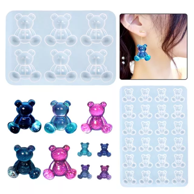 CLOCK SILICONE EXPOXY Resin Mold Pendant Jewelry Making DIY Mould Craft HH  $5.66 - PicClick AU