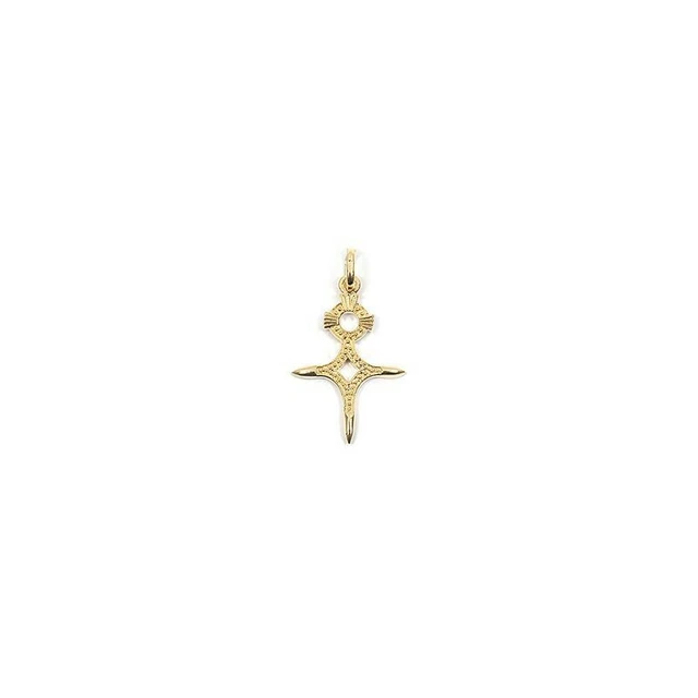 Pendentif Cœur-croix-ancre Plaqué Or 18 Carats - Les 3 Vertus, Mixte