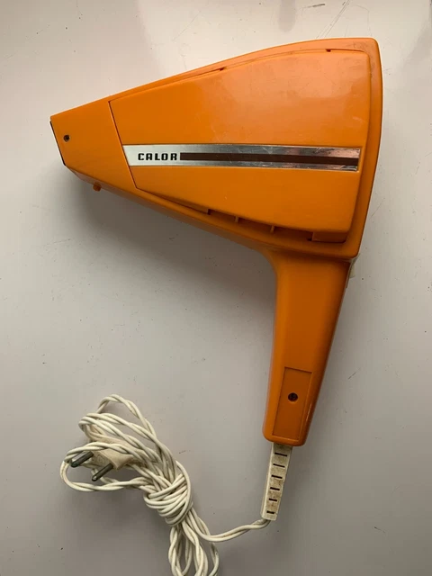 Sèche-cheveux Vintage Moulinex Orange Rétro - Magnifique Et Fonctionnel ! Occasion En Bon état