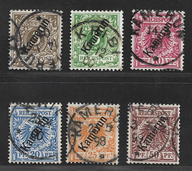 Kamerun Satz Minr. 1- 6 (mit 1 d) Mi.: 160 €