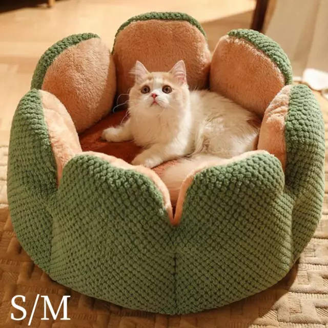 Lit de chat doux Tapis lavables Apaisant Nid de chaton confortable Nid d'animal